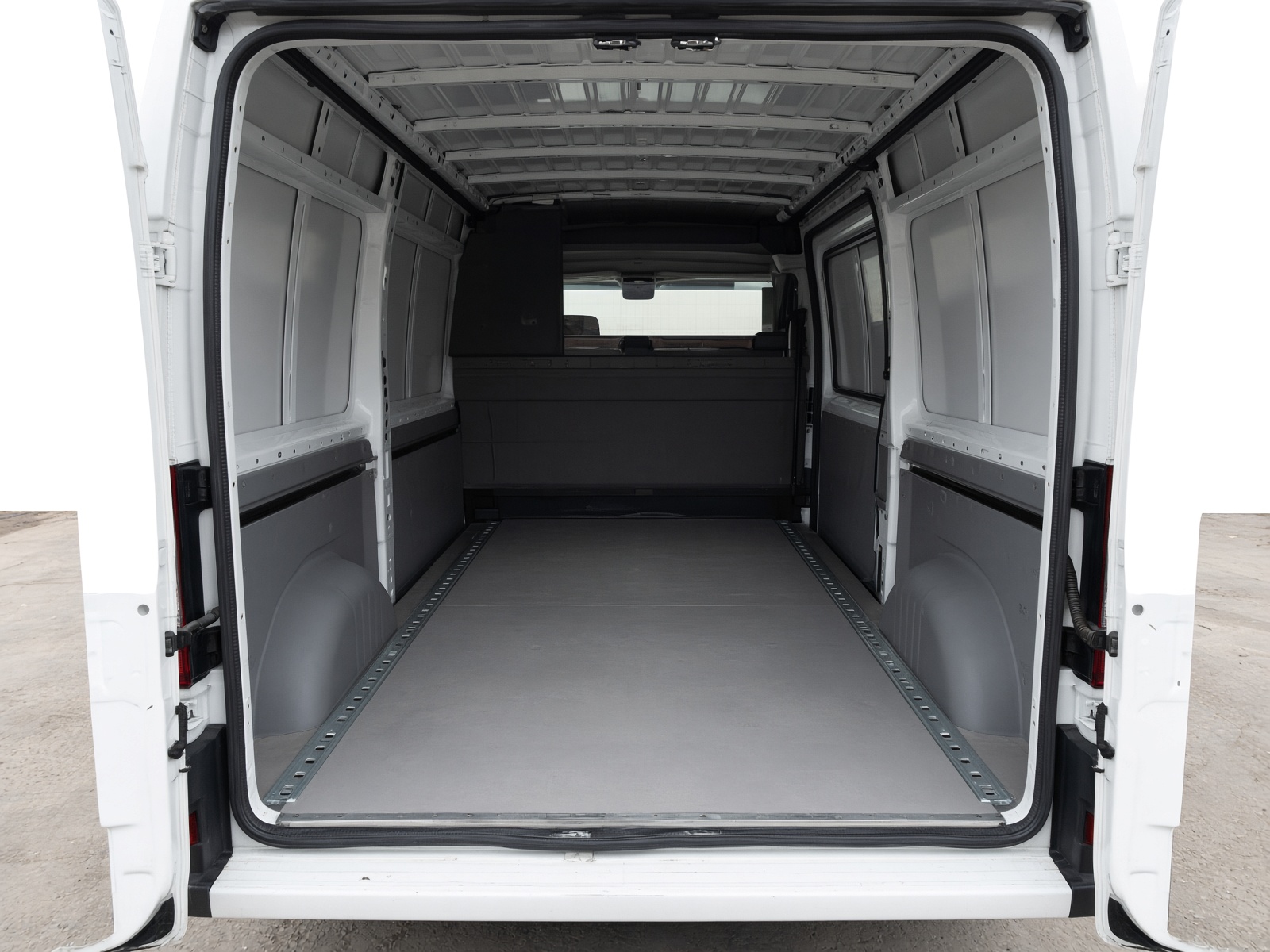 Empty cargo bay of a Ram ProMaster 2500
